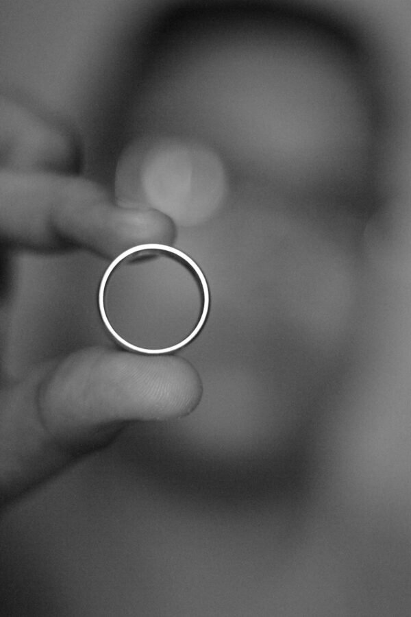 Square Framed Black Diamond Wedding Band